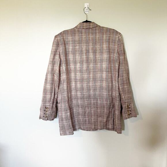 Anthropologie Maeve Double-Breasted Blazer Color:
BROWN MOTIF women’s size 14 - Picture 4 of 14